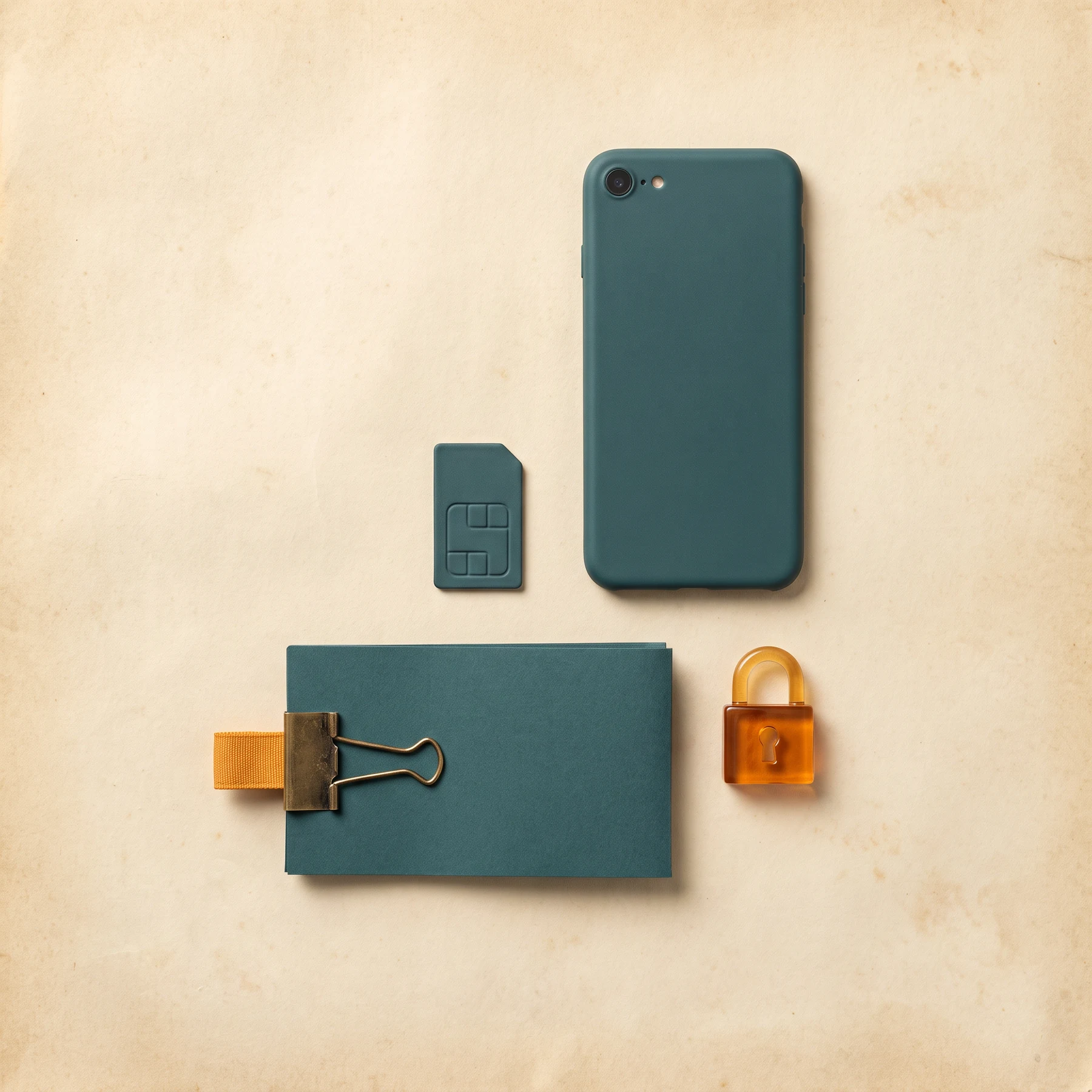 Phone card and security objects